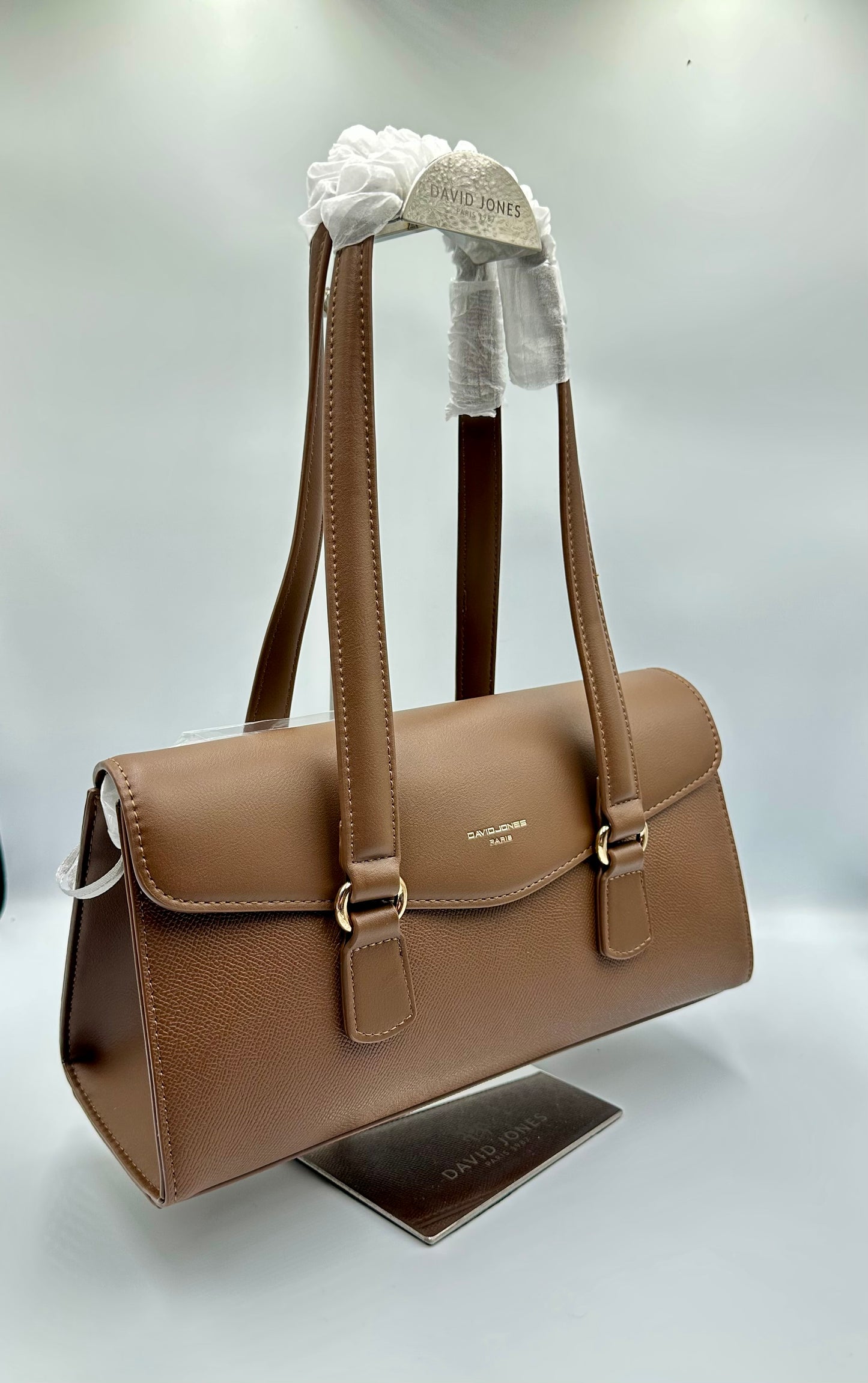 David Jones Caramel Brown Shoulder Bag