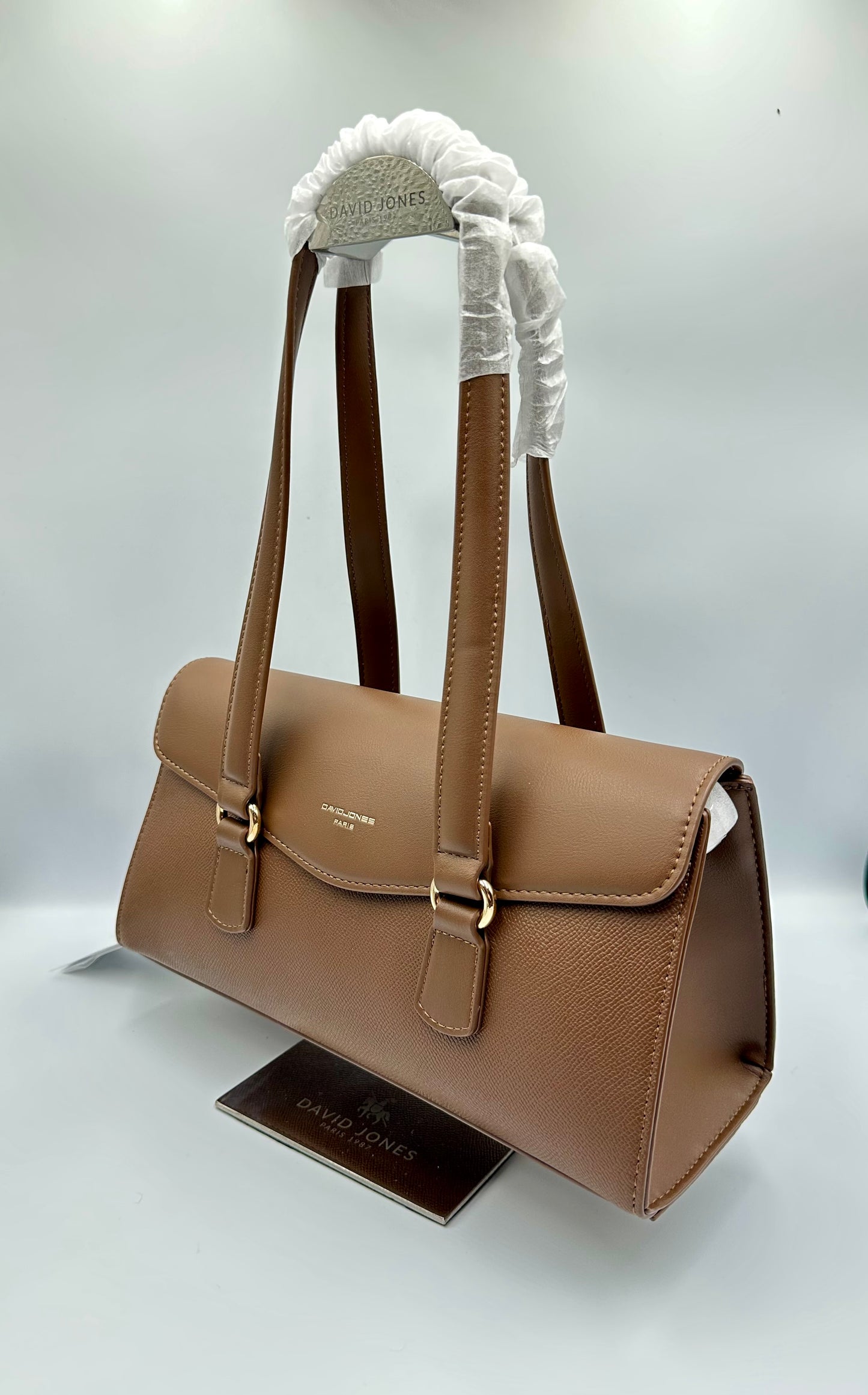 David Jones Caramel Brown Shoulder Bag