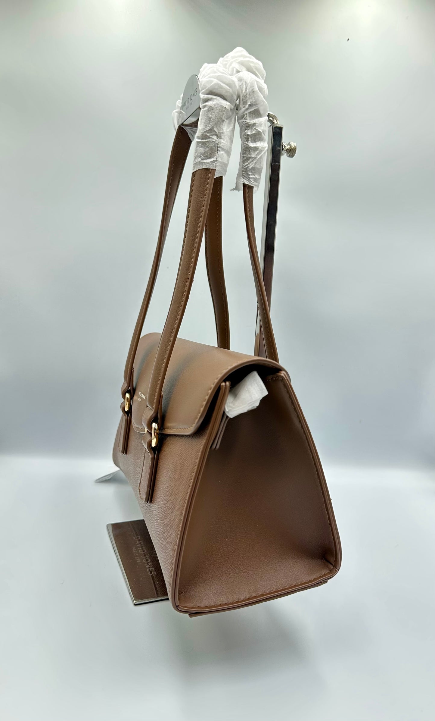 David Jones Caramel Brown Shoulder Bag