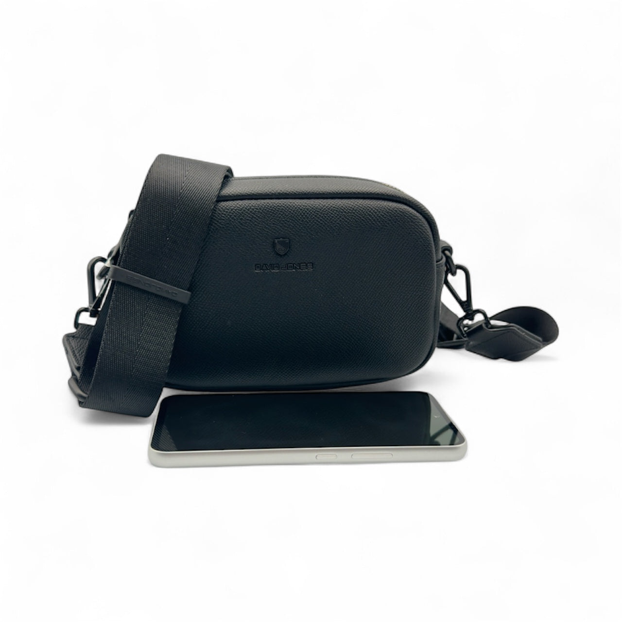 David Jones Black Small Shoulder Bag Faux Leather