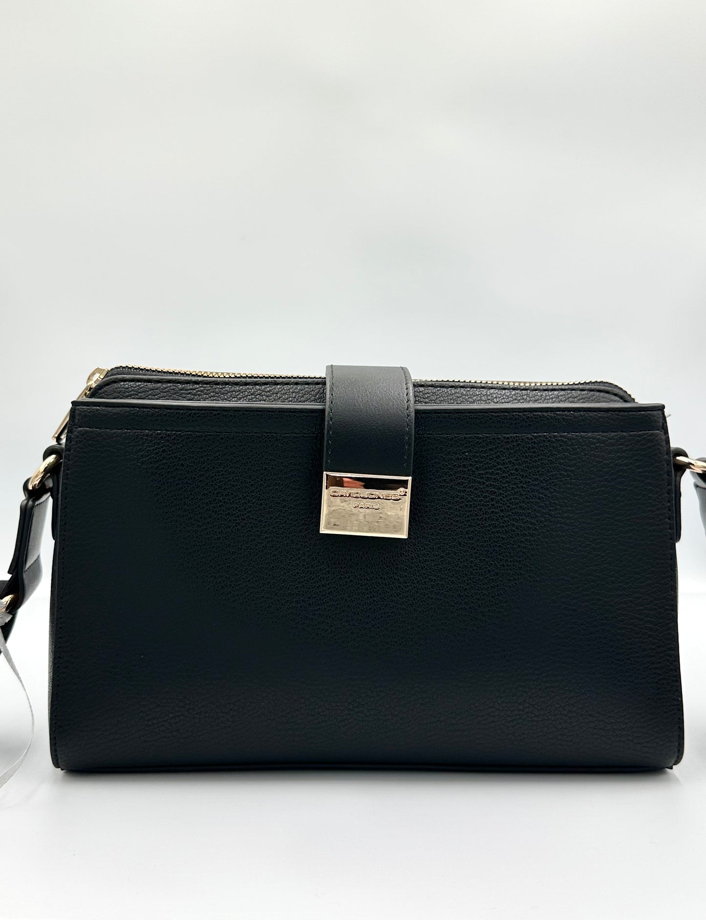Soirose David Jones Women’s Black Crossbody Handbag – Stylish Everyday Fashion Bag (SM7437A)