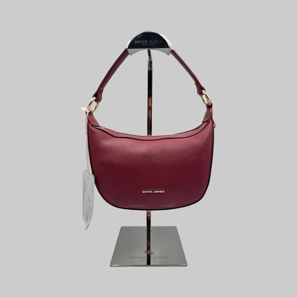 David Jones Burgundy Shoulder Bag
