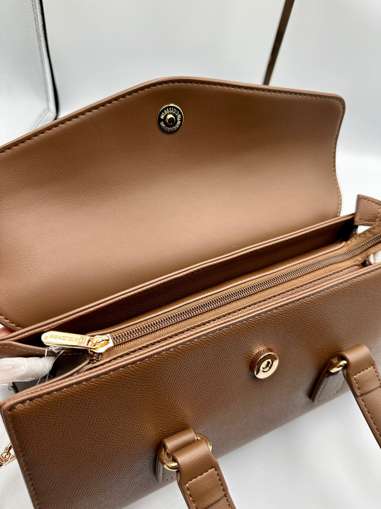 David Jones Caramel Brown Shoulder Bag