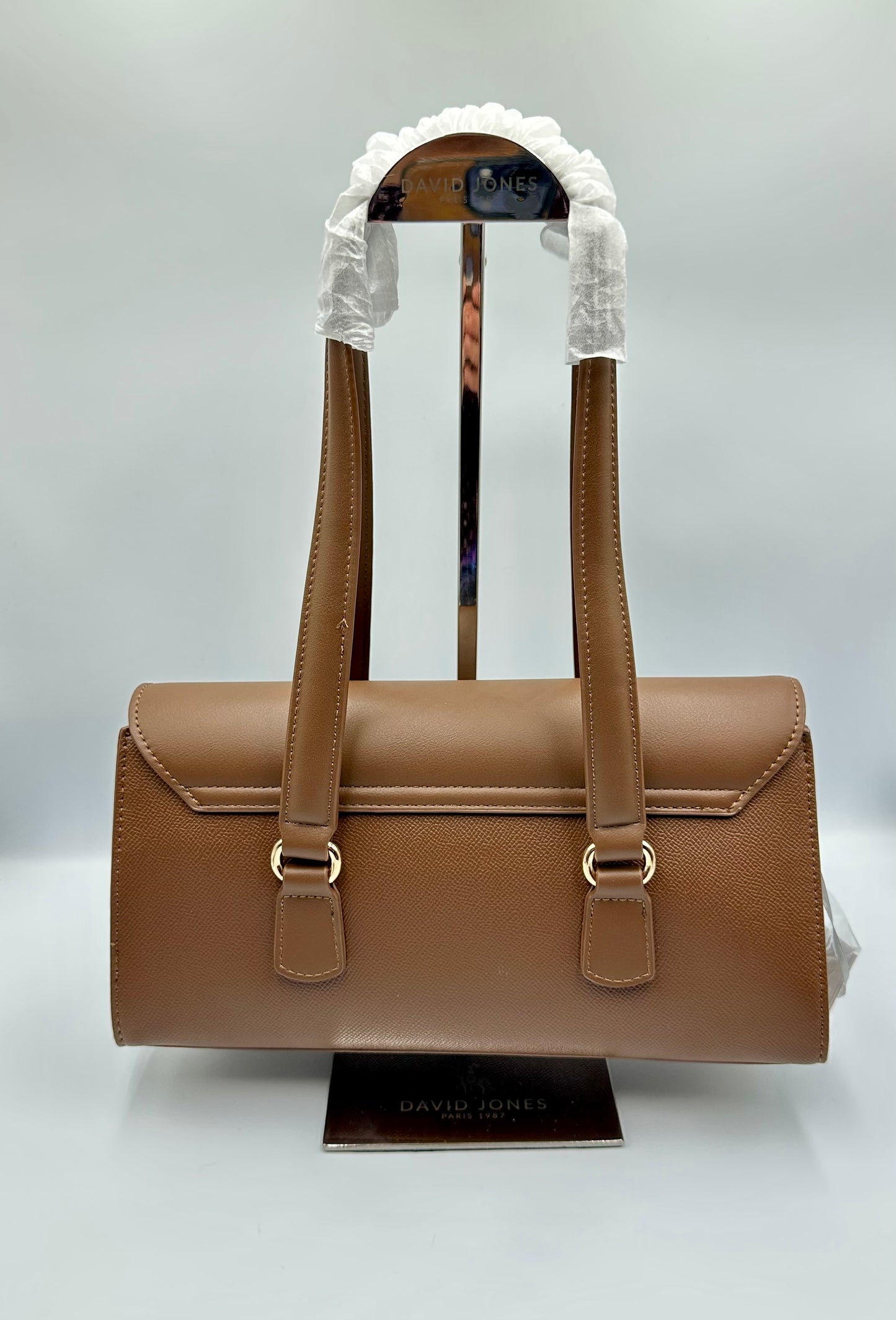David Jones Caramel Brown Shoulder Bag