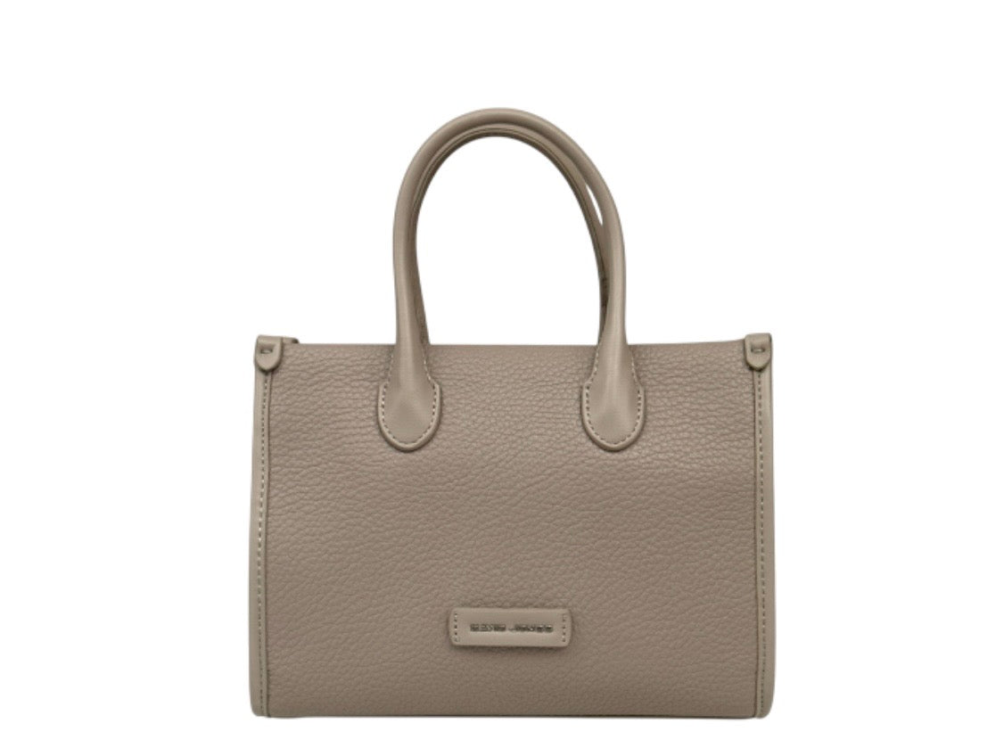 David Jones Small Tote Handbag Eco Leather Detachable Shoulder Strap