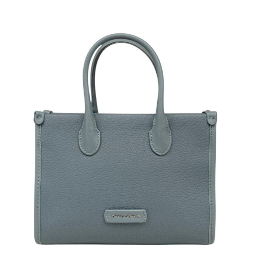 David Jones Small Tote Handbag Eco Leather Detachable Shoulder Strap