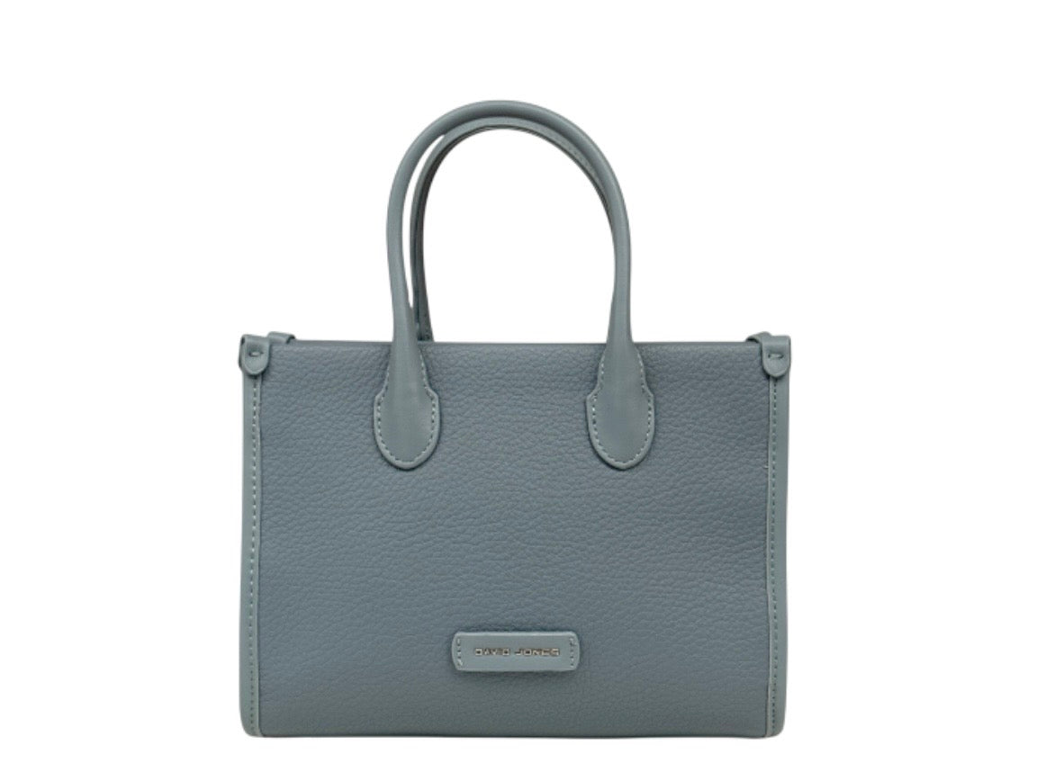 David Jones Small Tote Handbag Eco Leather Detachable Shoulder Strap