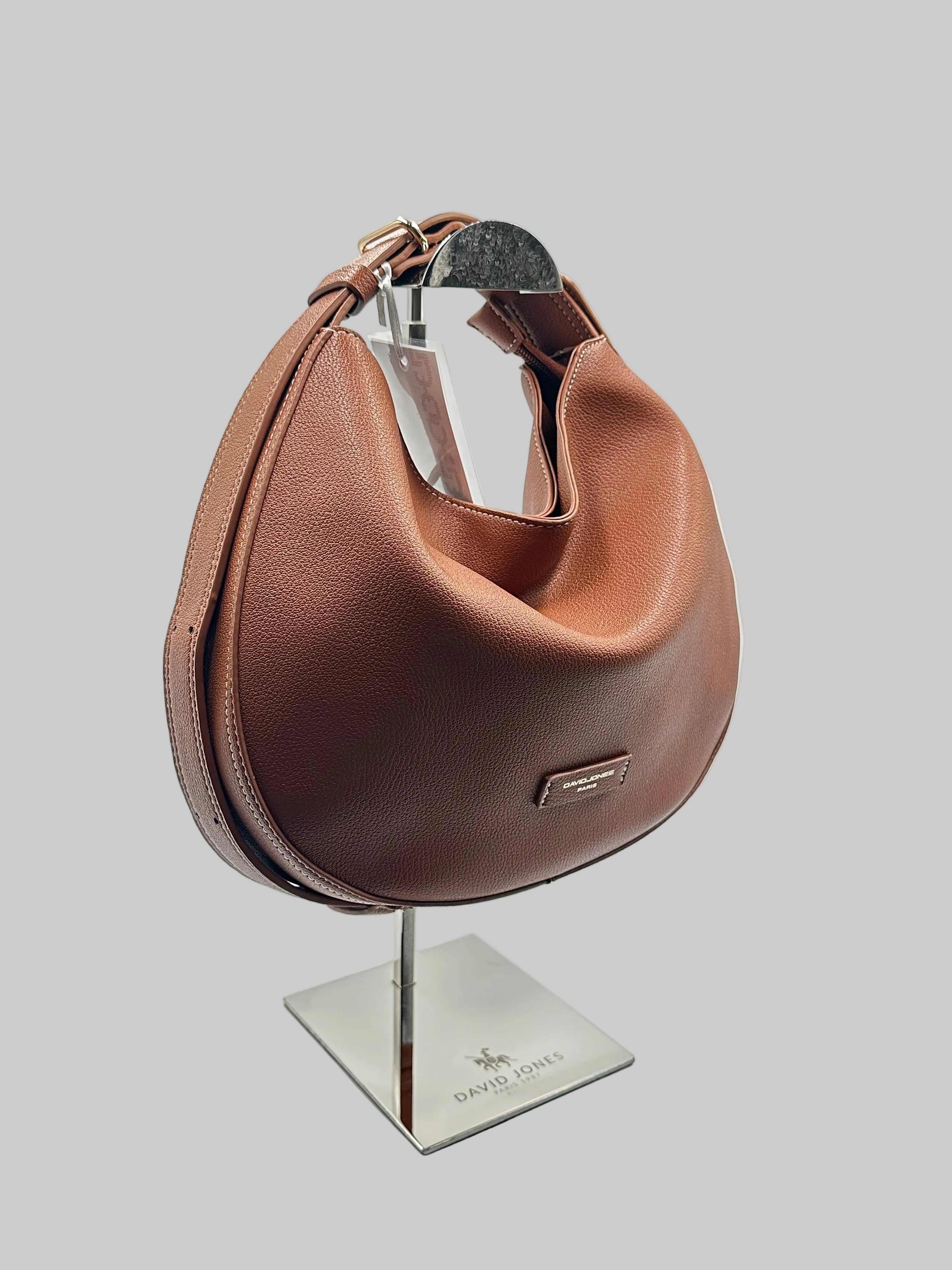 David Jones Shoulder Handbag Eco Leather Adjustable Strap Bag