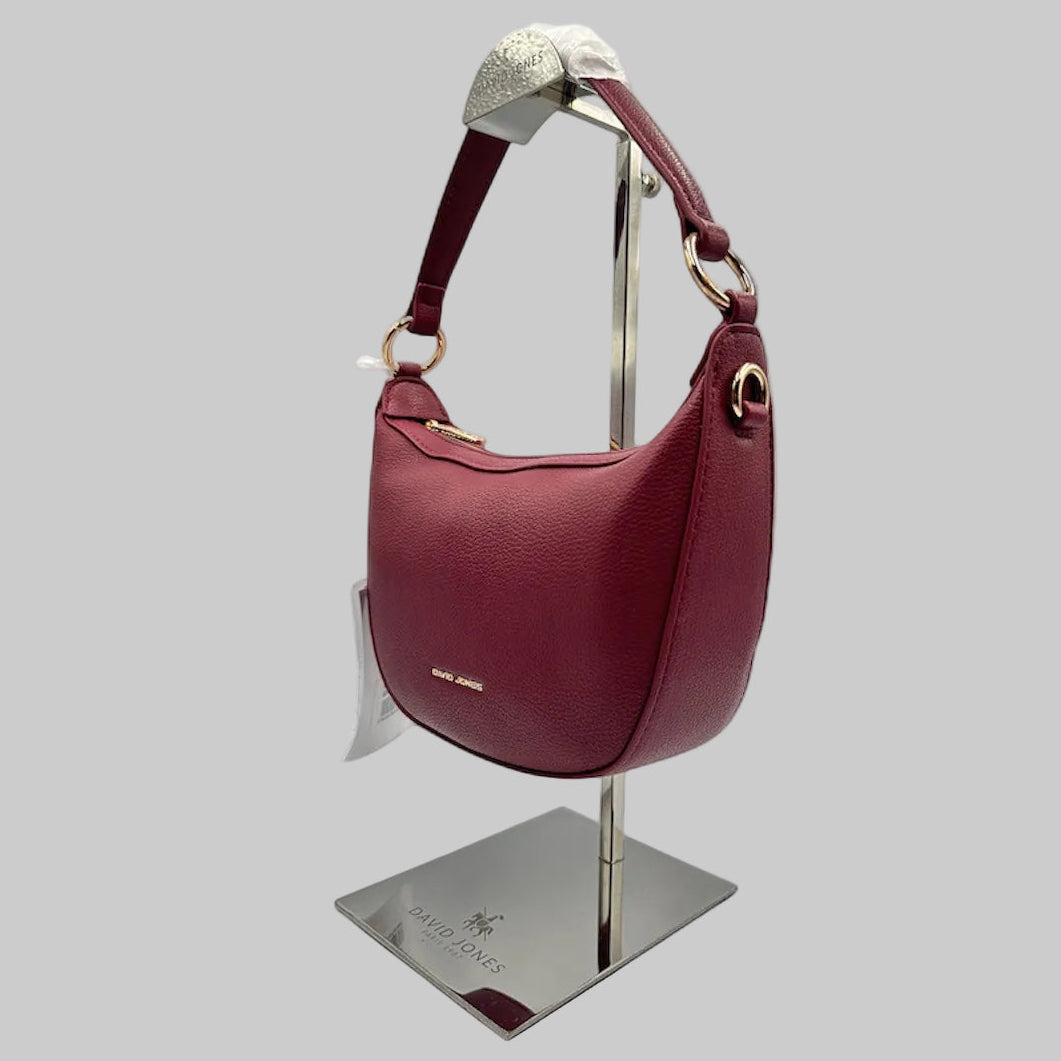 David Jones Burgundy Shoulder Bag