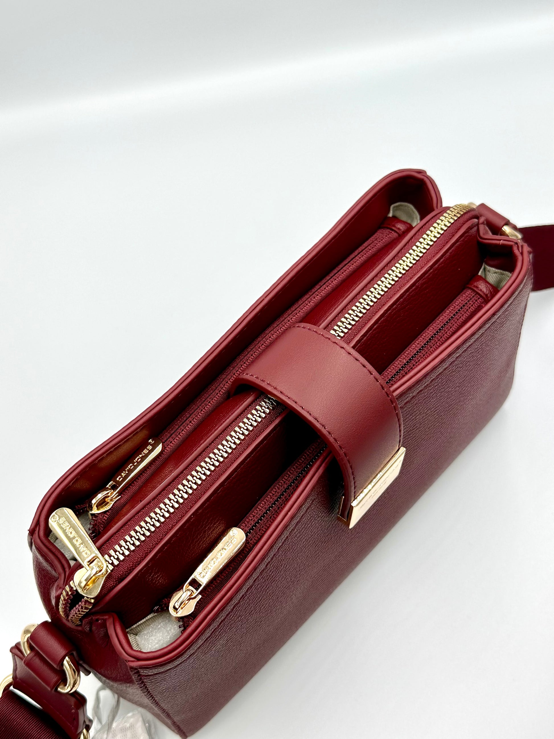 Soirose David Jones Women’s Windsor Wine Crossbody Handbag – Stylish Everyday Fashion Bag (SM7437A)