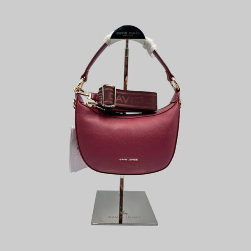 David Jones Burgundy Shoulder Bag