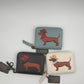 Dachshund Embroidered Zip Wallet - RFID Blocking Card Holder
